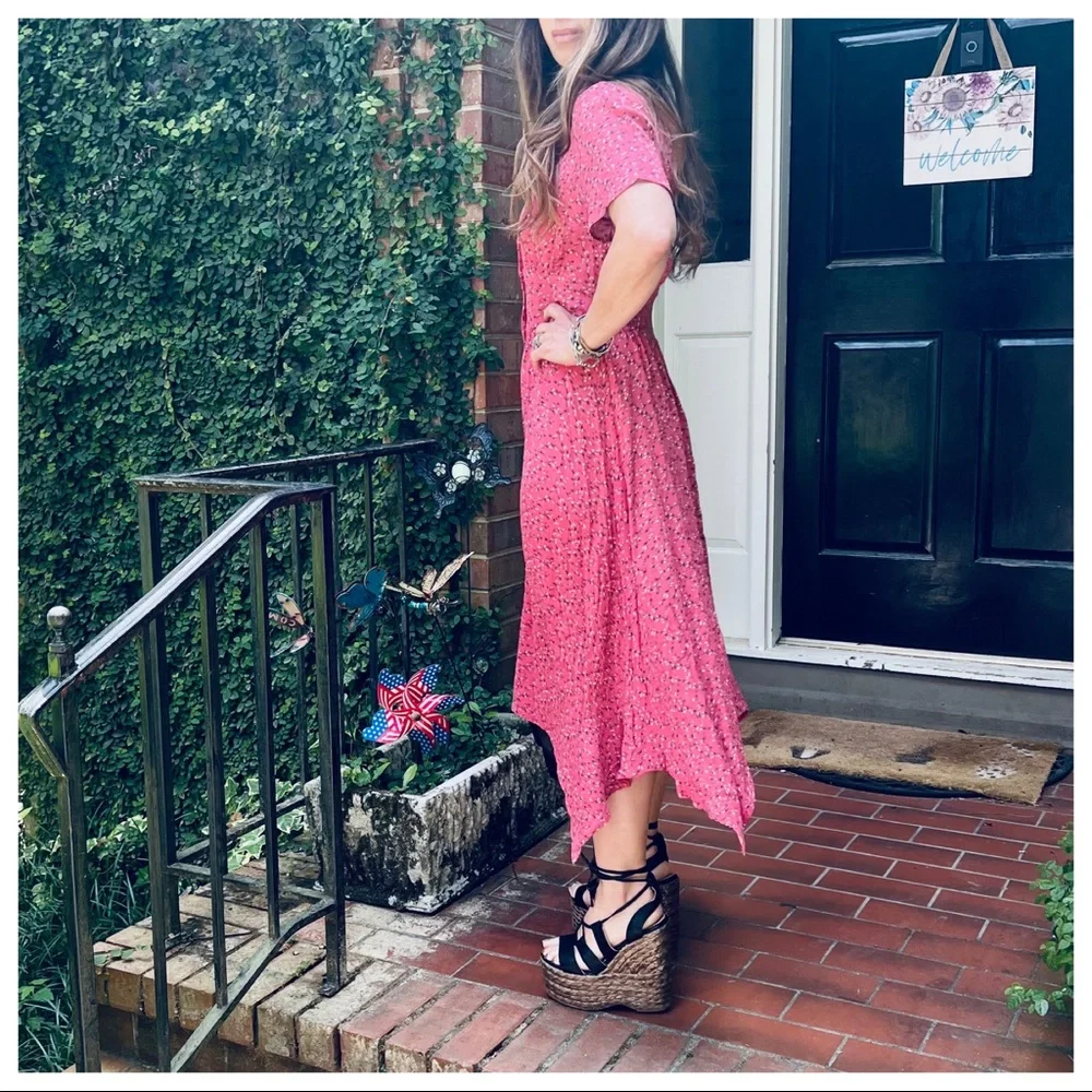 Fabulous Gisele Floral Print Shirt Midi Dress - Picture 5 of 9